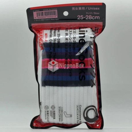 Family Mart Line Socks - NETFLIX White