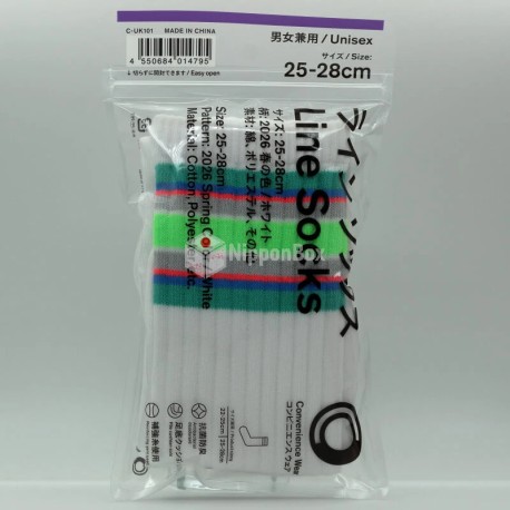 Family Mart Line Socks - Spring Color 2026 White - 1