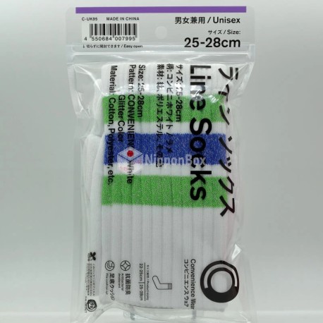 Family Mart Line Socks - Glitter White - 1