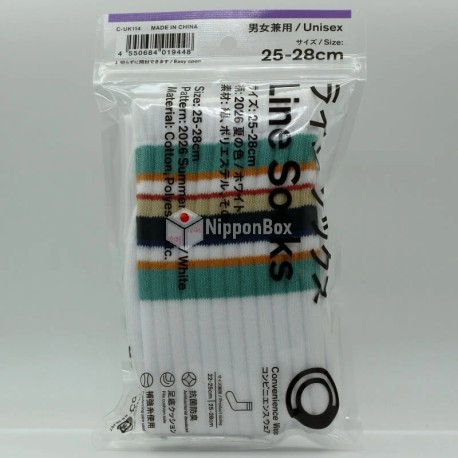 Family Mart Line Socks - Summer Color 2026 White