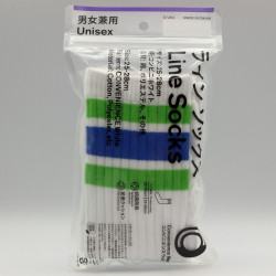 Family Mart Line Socks - White