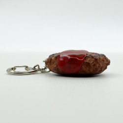 Food Sample Key Ring - HAMBURG STEAK