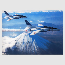 Clear File Folder - Blue Impulse over Fuji