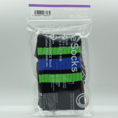 Family Mart Line Socks - Black
