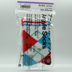 Family Mart Argyle Socks (small) - White