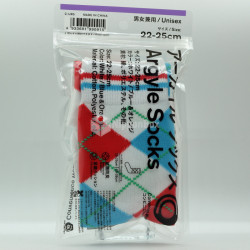 Family Mart Argyle Socks (small) - White