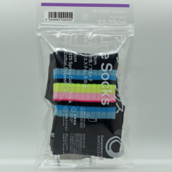 Family Mart Line Socks (small) - Spring Color Black