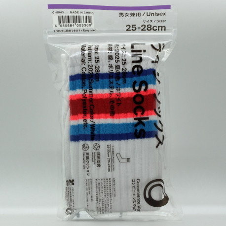 Family Mart Line Socks - Summer Color White - 1